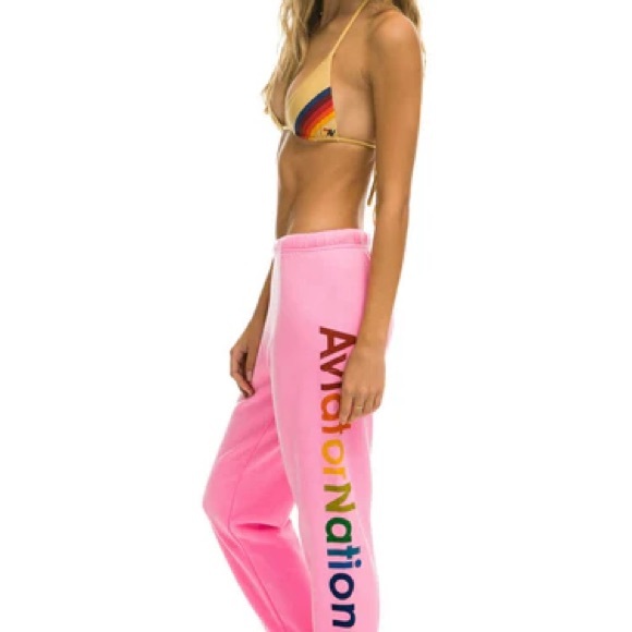 Pink Aviator Nation Sweatpants - Picture 2 of 6